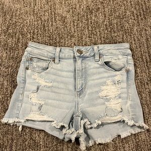 American eagle next level stretch light wash jeans shorts